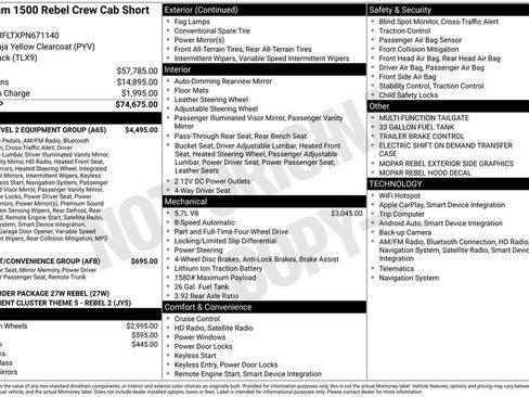 Used 2023 RAM 1500 Rebel w/ Rebel Level 2 Equipment Group AWD/4WD image 40