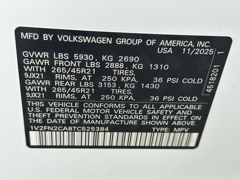 New 2026 Volkswagen Atlas SEL Premium R-Line AWD/4WD image 23