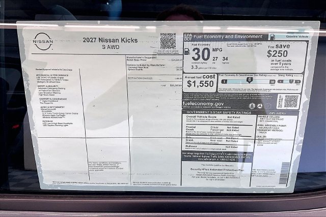 New 2027 Nissan Kicks S AWD/4WD image 38