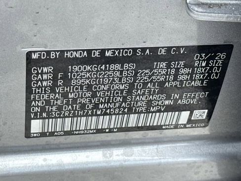 New 2026 Honda HR-V EX-L image 38