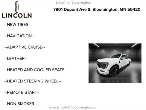 Used 2022 Ford F150 Lariat w/ Equipment Group 502A High image 5