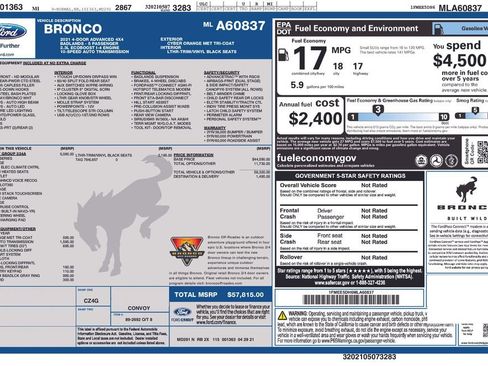 Used 2021 Ford Bronco Badlands image 64