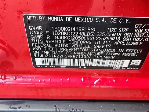 Certified 2024 Honda HR-V Sport image 6