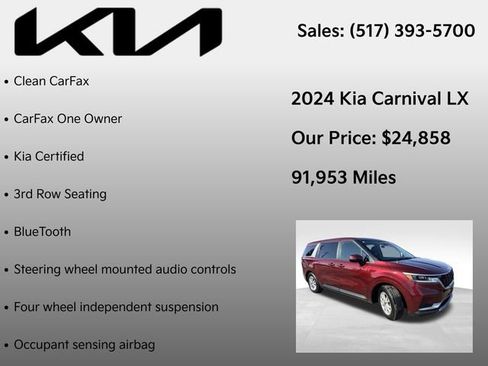 Used 2024 Kia Carnival LX image 7