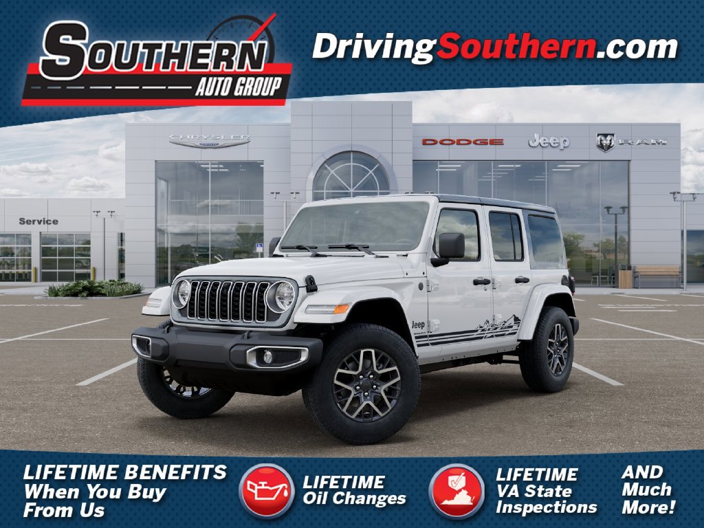 New 2026 Jeep Wrangler Unlimited Sahara w/ Rockslide Package AWD/4WD 360° Tour