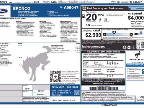 New 2026 Ford Bronco Outer Banks AWD/4WD image 33