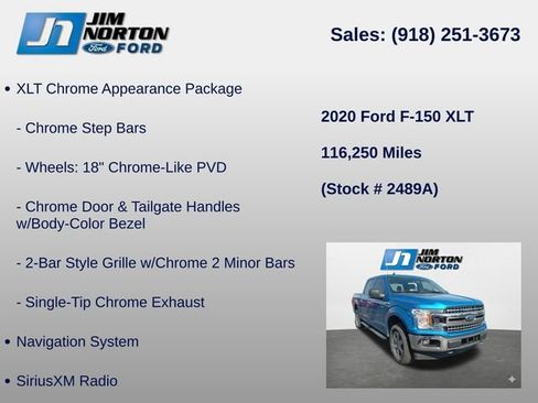 Used 2020 Ford F150 XLT w/ Equipment Group 302A Luxury image 16