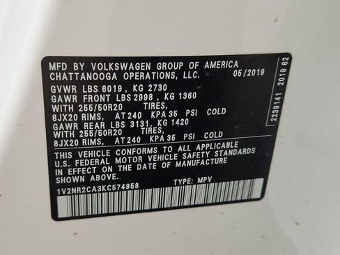 Used 2019 Volkswagen Atlas SEL Premium image 35