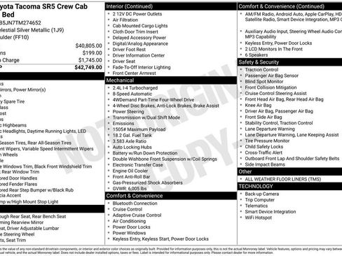 New 2026 Toyota Tacoma SR5 AWD/4WD image 4