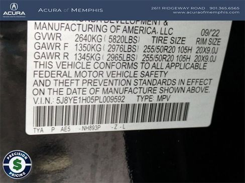 Certified 2023 Acura MDX A-Spec image 30