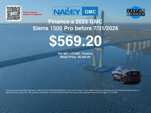 Used 2025 GMC Sierra 1500 Pro w/ Graphite Edition RWD image 3