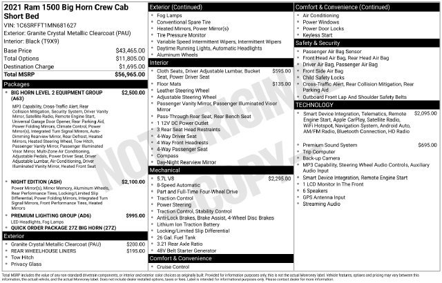 Used 2021 RAM 1500 Big Horn AWD/4WD image 3