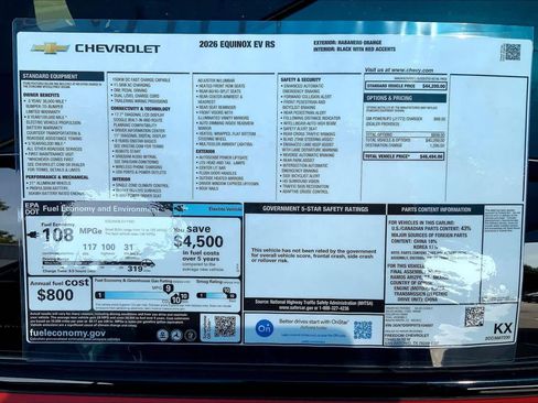 New 2026 Chevrolet Equinox EV RS FWD image 18