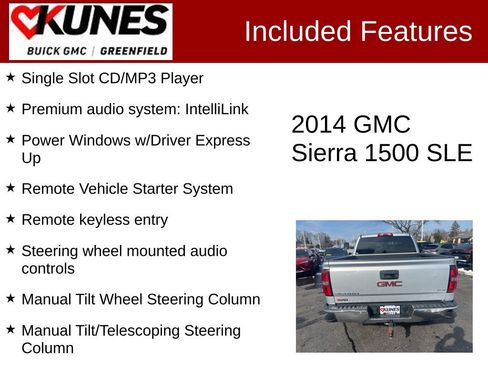 Used 2014 GMC Sierra 1500 SLE w/ SLE Value Package AWD/4WD image 3