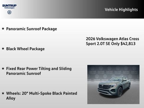 New 2026 Volkswagen Atlas Cross Sport SE AWD/4WD image 7