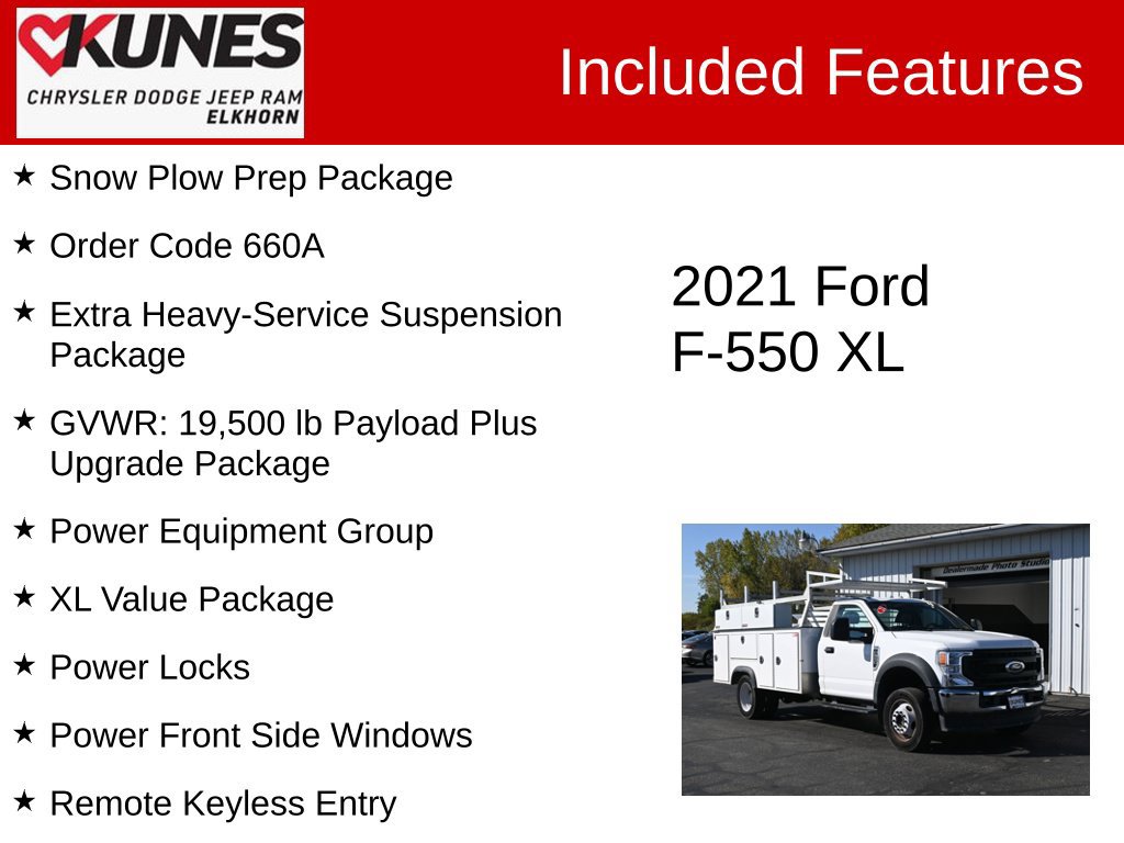 Used 2021 Ford F550 4x4 Regular Cab Super Duty image 2