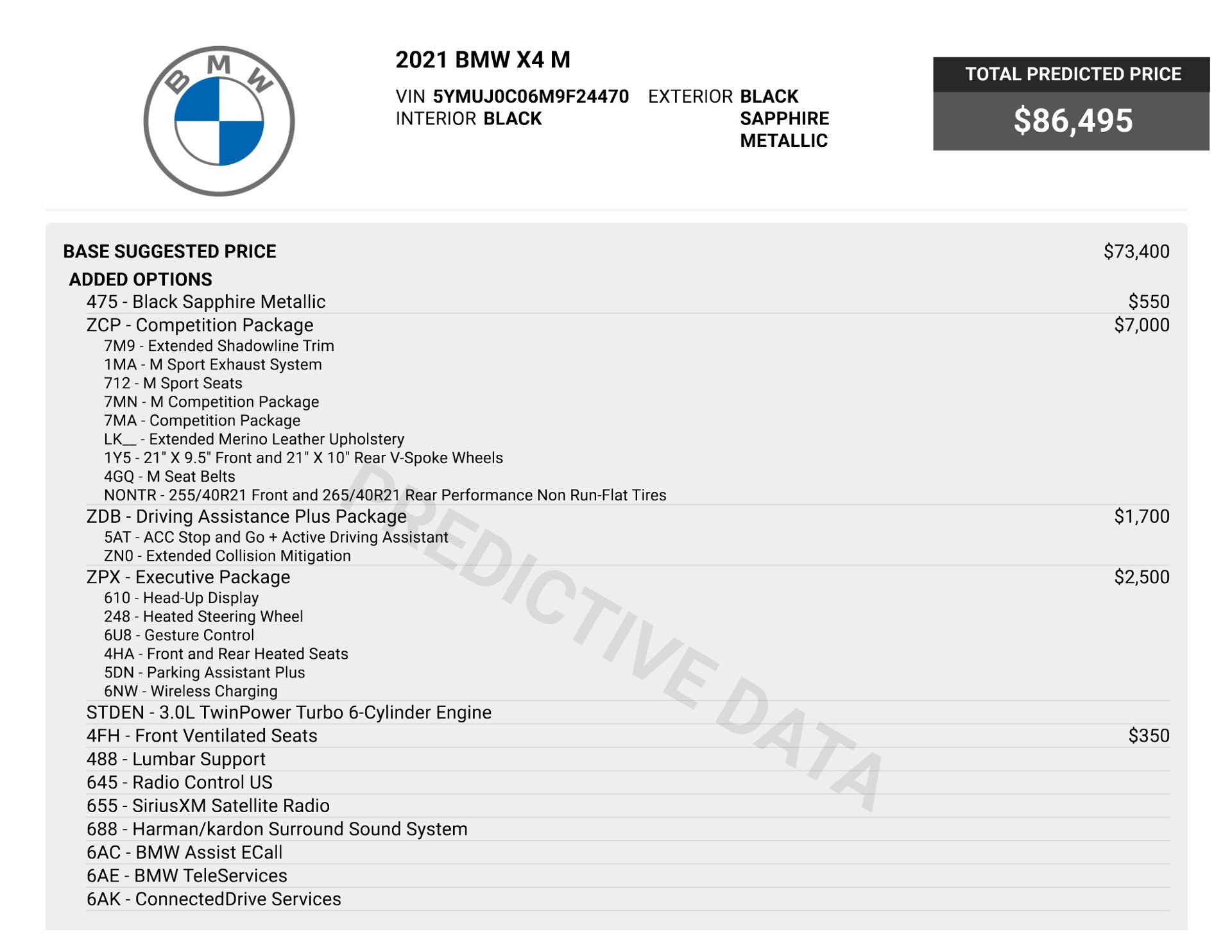 Used 2021 BMW X4 M w/ Competition Package AWD/4WD image 87