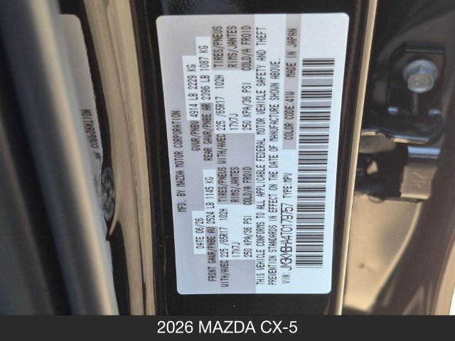 New 2026 MAZDA CX-5 Select AWD/4WD image 30