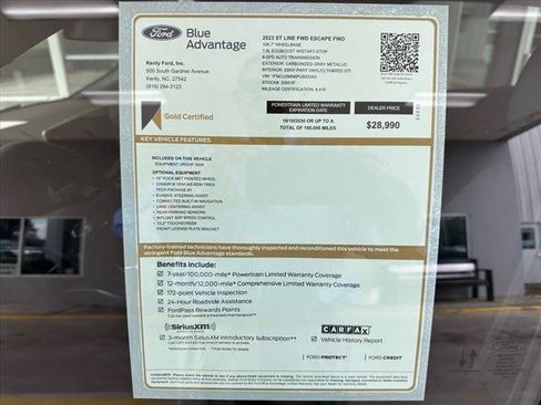 Certified 2023 Ford Escape ST-Line w/ Tech Pack #1 image 4