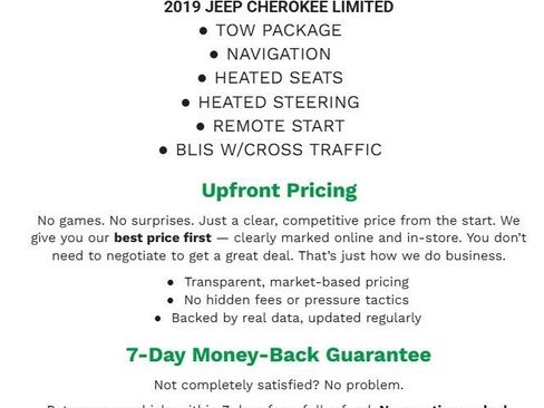 Used 2019 Jeep Cherokee Limited w/ Trailer Tow Group image 2