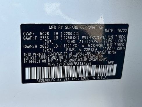 Used 2023 Subaru Outback Wilderness AWD/4WD image 34