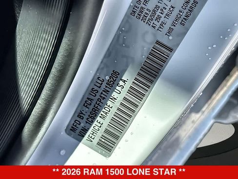 New 2026 RAM 1500 Lone Star AWD/4WD image 25