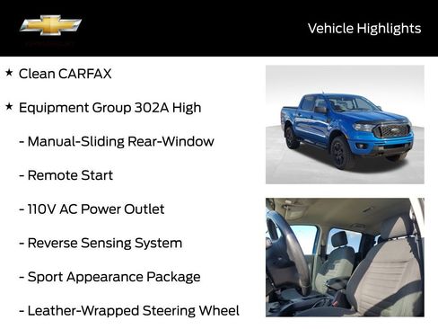 Used 2021 Ford Ranger XLT w/ Equipment Group 302A High image 19