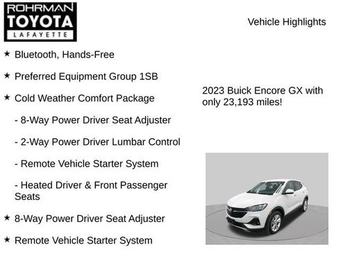 Used 2023 Buick Encore GX Preferred w/ Cold Weather Comfort Package FWD image 7