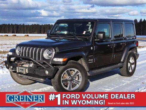 Used 2020 Jeep Wrangler Unlimited Sahara w/ Uconnect 4C Nav & Sound Group image 1