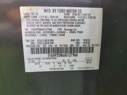 Used 2018 Ford Taurus SE FWD image 33