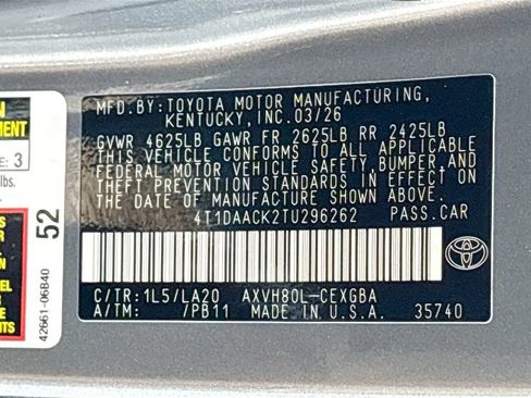 Certified 2026 Toyota Camry XLE FWD image 34