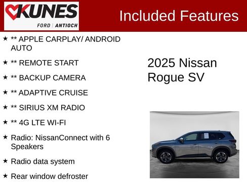 Used 2025 Nissan Rogue SV AWD/4WD image 3