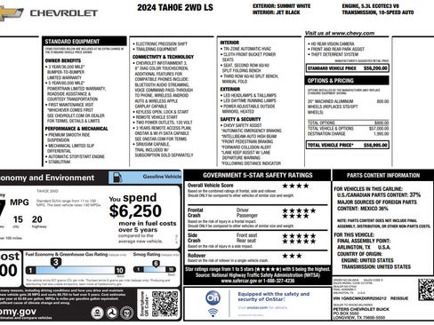 Used 2024 Chevrolet Tahoe LS RWD image 36