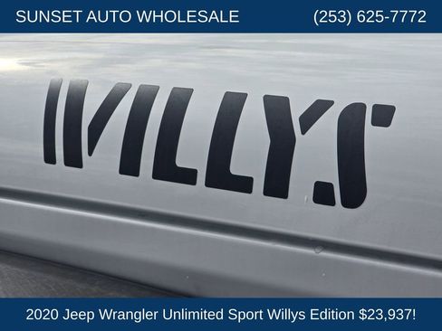 Used 2020 Jeep Wrangler Unlimited Sport AWD/4WD image 30