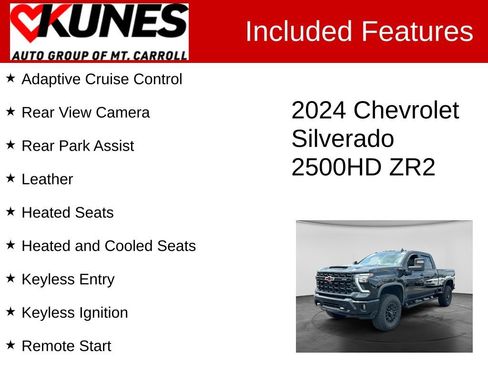 Used 2024 Chevrolet Silverado 2500 ZR2 w/ Technology Package AWD/4WD image 3