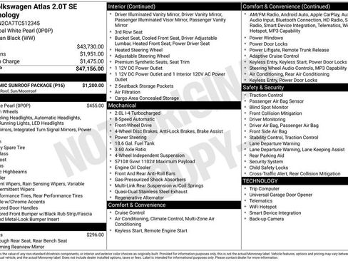 Used 2026 Volkswagen Atlas SE w/ Panoramic Sunroof Package FWD image 7