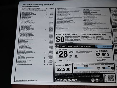 New 2026 BMW X1 xDrive28i w/ Technology Package AWD/4WD image 24
