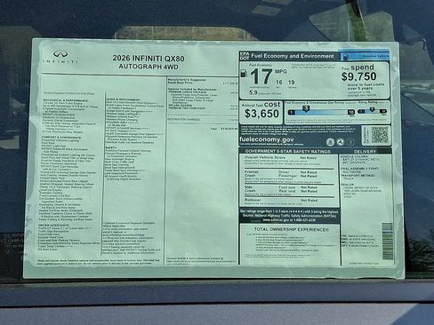 New 2026 INFINITI QX80 Autograph w/ Premium Cargo Package image 19