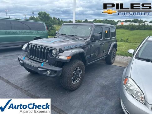Used 2022 Jeep Wrangler Unlimited Rubicon 4xe w/ Steel Bumper Group AWD/4WD image 1