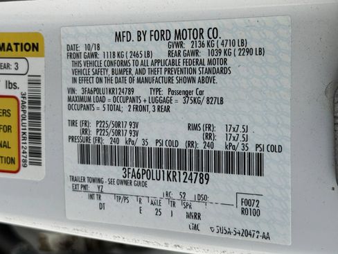 Used 2019 Ford Fusion SE FWD image 38