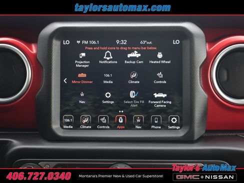 Used 2020 Jeep Gladiator Rubicon w/ Uconnect 4C Nav & Sound Group AWD/4WD image 11