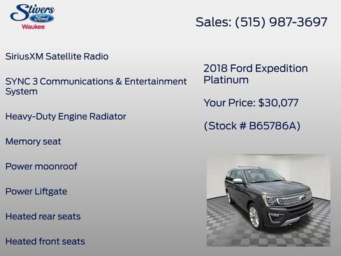 Used 2018 Ford Expedition Platinum AWD/4WD image 16