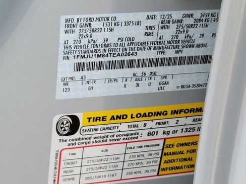 New 2026 Ford Expedition Platinum w/ Driver's Package image 13