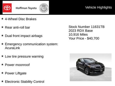 Used 2023 Acura RDX AWD w/ Advance Package image 25