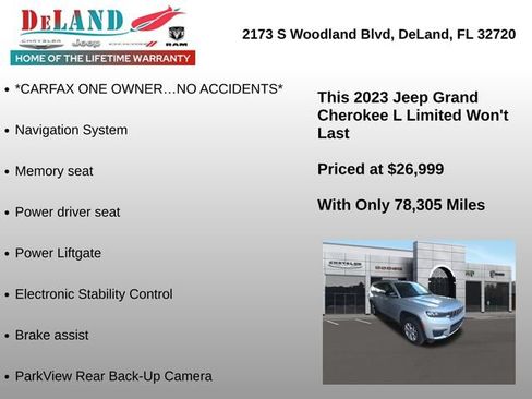 Used 2023 Jeep Grand Cherokee L Limited RWD image 2
