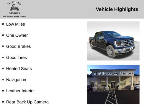 Used 2021 Ford F150 Lariat w/ Equipment Group 502A High image 12