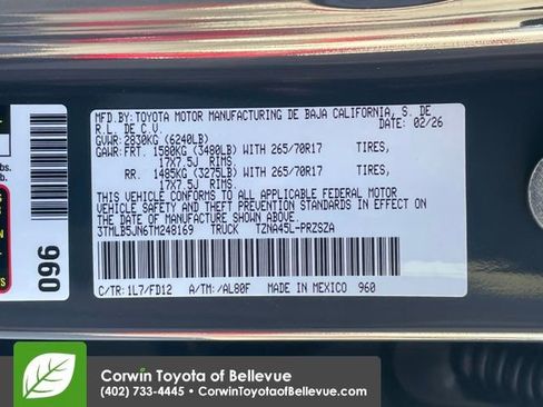 New 2026 Toyota Tacoma TRD Off-Road image 26