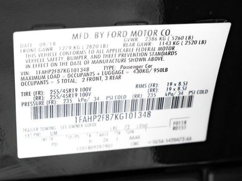 Used 2019 Ford Taurus Limited image 52