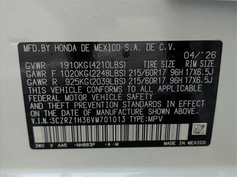 New 2027 Honda HR-V LX image 23