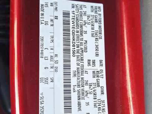 Used 2017 Ford F150 XLT w/ Equipment Group 302A Luxury image 34